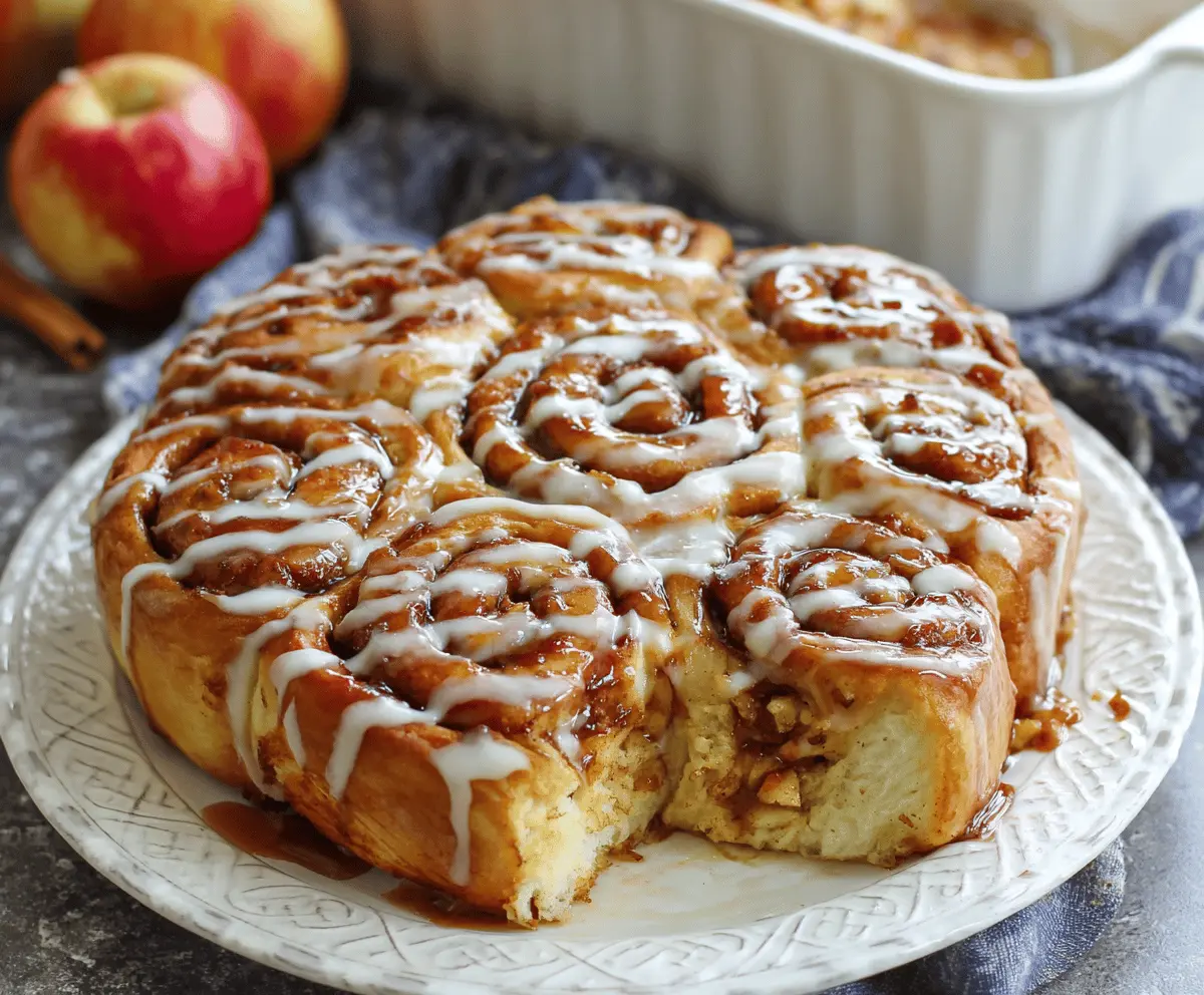 Irresistible Apple Pie Cinnamon Rolls for Holiday Brunch
